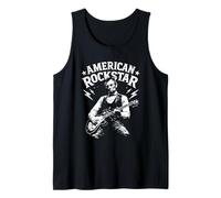 Président Abraham Lincoln Jouant de la Guitare American Rock Star Débardeur