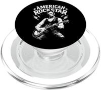 Président Abraham Lincoln Jouant de la Guitare American Rock Star PopSockets PopGrip pour MagSafe