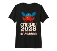 Président Cthulhu 2028 Satire Politique américaine T-Shirt Haut de Gamme