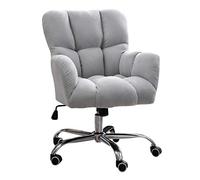 Président de Bureau, Chaise de Bureau à Domicile Grey Office Swivel Chaise de Bureau d'ordinateur de Bureau rembourré Un Chaise de Bureau à Domicile Soutien Lombaire ajusté, pour l'étude de la