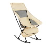 Président de camping - chaise à bascule effondrement, siège portable | Mobilier de camping pliant à bascule extérieur pour plage, patio, cour, prairies, au bord de la piscine, chaise de rocke