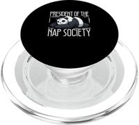 Président de la Nap Society Funny Panda Un Amateur de Panda géant PopSockets PopGrip pour MagSafe
