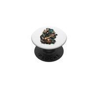 Président de Lincoln Highway Guitar Storm Patriotic Rock Legend PopSockets PopGrip Adhésif