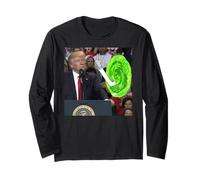 Président Donald Trump Funny Portal Sci Fi Manche Longue