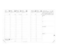 Quo Vadis Recharge pour agenda Président Semainier 21x27 cm 14 mois déc.-jan. papier Clairefontaine