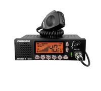 President Johnson III 12/24 V Poste Radio CB pour Camion et Voiture, 40 canaux AM/FM, 4 W, Squelch ASC, NRC, VOX, TOS-mètre, écran 7 Couleurs, USB-C, Format DIN, TXPR767