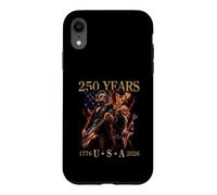 Présidents Abe Lincoln et George Washington Jouant de la Guitare Coque pour iPhone XR