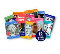 Presidents for Kids - Warriors and Peacemakers | 12 Activity Book Set | Children's U.S. History Book Bundle with Fun Facts, Activities & Stories | Ages 5-10 [Paperback] Presidents For Kids