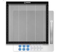 PRESIONQI Honeycomb Table de travail pour machine à graver laser, Table laser en nid d'abeille 400 x 400 x 22 mm, Table laser en nid d'abeille Compatible avec différentes machines à graver