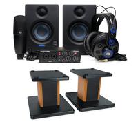 PreSonus Audiobox 96k Kit d'enregistrement complet avec support Keepdrum SS041 en palissandre