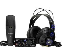 PreSonus AudioBox GO Creator Bundle - Interface Audio USB | Bundle créateur, interface audio USB, micro inclus, débutants, streaming, podcast, YouTube, home studio