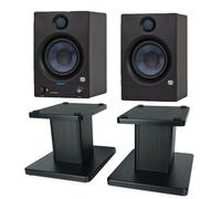 PreSonus Eris 5BT Active Enceintes de moniteur de studio Bluetooth 2ème génération + support d'enceinte keepdrum