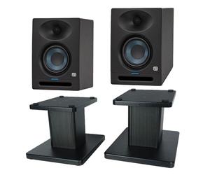PreSonus Eris Studio 4 Enceintes de Monitoring Actives 1 Paire + Support Keepdrum Box