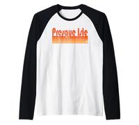 Presque Isle, Maine Retro Style années 80 Manche Raglan