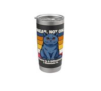 Presque pas sur, il y a une différence, je l'entretiens, chat Gobelet isotherme en acier inoxydable double paroi
