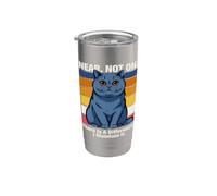 Presque pas sur, il y a une différence, je l'entretiens, chat Gobelet isotherme en acier inoxydable double paroi