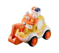 AWHAO Press And Go Cars Véhicules Jouets, Créatif, Unique, Dessin Animé Durable Bébé Voiture Jouet Éducatif Précoce pour Enfants, Garçons Filles, excavatrice
