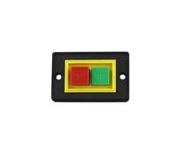 Press Button Switch LC3-5 10A/ 380V QCS1 Press Button Switch Bench Drill Press Switch Start Button Self-Locking Push Button NWPNLXEA(Nero)