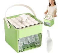 Press Ice Block Mold - Tray | Large Capacity IceCubes Storage for Home | Icê Trays for Freezer | Icê Tray Maker | Reusable Press to Release Cooling Blocks Maker for Cocktail Tea Milk Kitchen