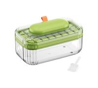 Press Ice Tray, Cold Block Mould Set, 9.25x5.31x5.91 inches Ice Tray with Lid, Sturdy ABS Silicone Iced Mold, Stackable Press Design Chiller, Home Bar Kitchen Cocktail Use