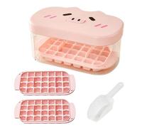 Press Machine - ABS Manuel Press 19,8 × 12,6 × 8,8 cm, 300 g Portable IceMaker with 3 Silicone Ice Molds & Shovel | Quick Freeze Maker for Home Kitchen Bar Party Use, Durable Han