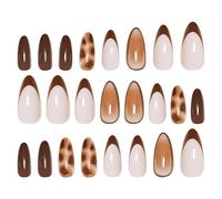 Press on Nails - 24 Pieces Thin Comfortable Arts Manicure Tips | Fake Nail Tips with Abs Material, Lightweight 18g Set for Women Girls Carnival Daily Party Home Salon Event Stylish Nail Decoration