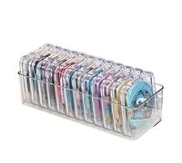 Press On Nails - Boîte de rangement pour faux ongles - Transparent - Boîte de rangement pour bijoux - Étui de rangement pour ongles personnel pour femmes, filles, amis, adultes, ou accessoires de