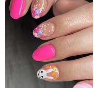 Press On Nails Fake Stick Glues On False Acrylic Artificial False For DIYS Designs Acrylic Glues On Nail For Women Clear