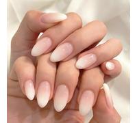 Press on Nails Faux ongles courts avec œil de chat dégradé pour femme DIY