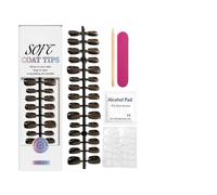 Press On Nails, Glossy Manicure Decoration, Artificial Full Cover Set with Smooth Design, Daily Routine with Gentle Care, Beauty Utility Item, Portable Aid for Wife Girls Girlfriend Mother Friends