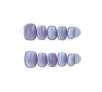 Press on nails Lot de 10 faux ongles à coller, à porter et à couverture complète. pour Manucure(1251 size-M)