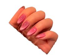 Press on nails Lot de 24 faux ongles à coller, couverture complète, forme amande, amovibles et détachables. pour Manucure(Color16)