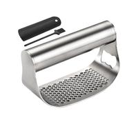 Press-Rocker Ail - Presse-Ail en Acier Inoxydable - Presse-Ail Crush, Crush Ail Ustensiles de Cuisine, Presse-Gingembre Broyeur, Moulin à Ail Multifonctions | Outil de Farine à l'ail avec Poignée pour