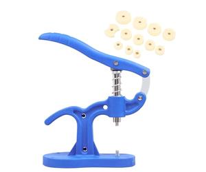 Press Tool Kit - Kit d'obturateur de boîtier arrière professionnel avec 12 pièces de dispositif de matrices assorties | Kit de réparation d'outils de montre en métal antidérapants pour horlogers