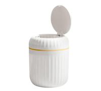 Press Top Desktop Trash Can With Member | Small Tabletop Waste Bin, Light Luxury Mini Bin Garbage For Bedroom, Office, Living Room, Bathroom, Bedside Table Indoor Outdoor