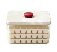 Press Type Ice Cube Tray-3 Tier 96 Grid Mold with Storage Bin Box,Scoop