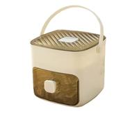 Pressage moule à glaçons faisant boîte réfrigérateur Gadget stockage fait maison for un usage domestique(Milky white)