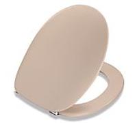 Pressalit 2000 WC siège de spécification 124013UN3999 Univertikalscharnier, l' acier inoxydable, beige, avec couvercle