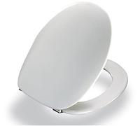 Pressalit Abattant WC 2000 avec couvercle et charnière universelle (BN3), 1 pièce, blanc, 124000-UN3999