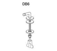 Pressalit DB6999 en acier inoxydable, pour WC siège Plan , installation par le bas