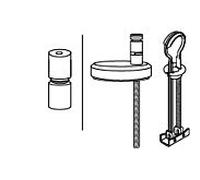 Pressalit DE9999 d'articulation universelle en acier inoxydable, pour WC siège Connexion, combi, l' installation ci - dessus à partir de