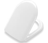 Pressalit Magnum Siège de WC avec couvercle blanc, charnières en acier inoxydable, siège de toilette