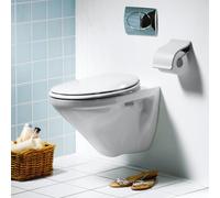Pressalit 2000 WC 124000-UN3999 Charnière univerticale UN3, acier inoxydable, blanc , avec couvercle, standard