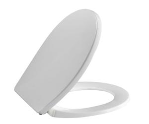 Pressalit Tivoli abattant WC softclose avec softclose avec charnière uni flex avec fixation inclinable blanc 742000-d02999