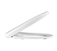 Pressalit WC siège 776000-DA9999 blanc , avec couvercle, charnière fixe DA9, acier inoxydable, standard