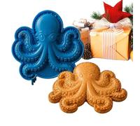 Presse à à la main réutilisable festive, motif animaux marins | Mini moules à tarte pour biscuits, fruits, citrouille, desserts, bricolage, Noël, Halloween, poulpe d'automne