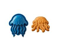 Presse à à main réutilisable et antiadhésive pour animaux marins | Fournitures de cuisson d'automne pour Noël, Halloween, vacances, cuisine, pâte, biscuits, desserts, fruits, citrouille