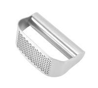 Presse à ail manuelle en acier inoxydable (430) - Type à bascule ergonomique avec manche incurvé, broyeur de gingembre et d'épices, ustensile de cuisine essentiel