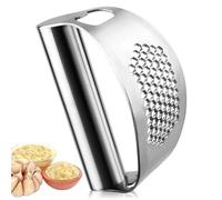 Presse à Ail,Presse-ail en Acier Inoxydable Découpe Ecrase Ail Hachoir à Gingembre Garlic Press Rocker Crusher pour Broyer et Éplucher