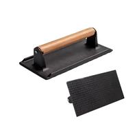 Presse à bacon rectangulaire résistante - Ustensile pour hamburgers à la viande et au bacon écrasés | pour plancha rôti barbecue paninis omelette cuisine maison camping extérieur